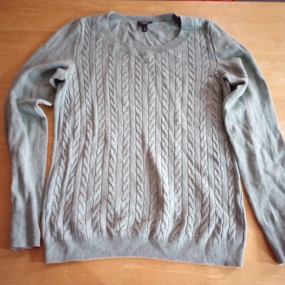 Women's Green Lightweight Pullover Sweater Talbots Medium